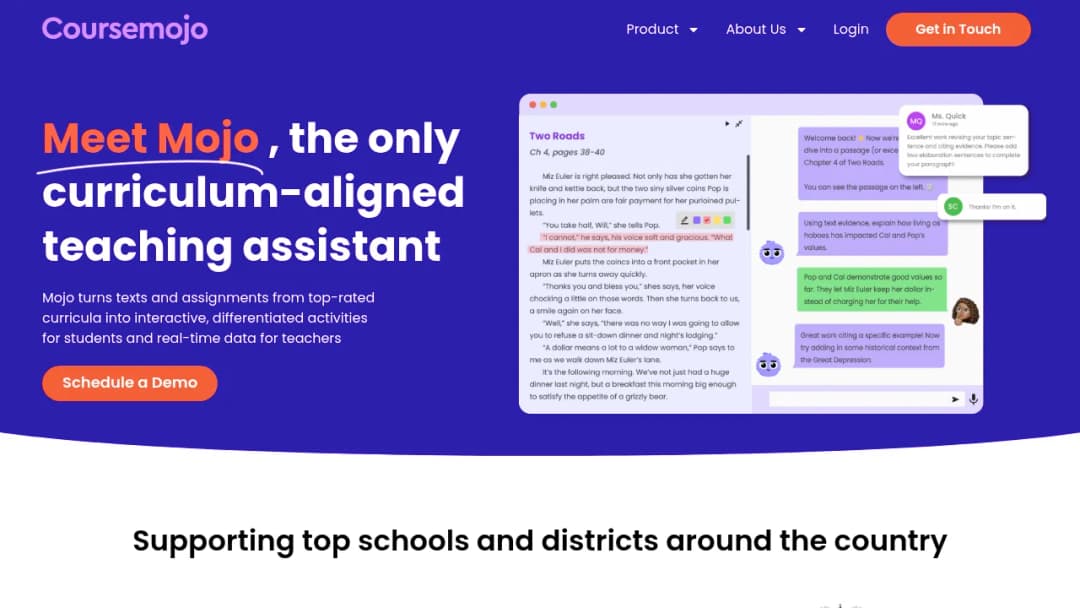 Coursemojo screenshot