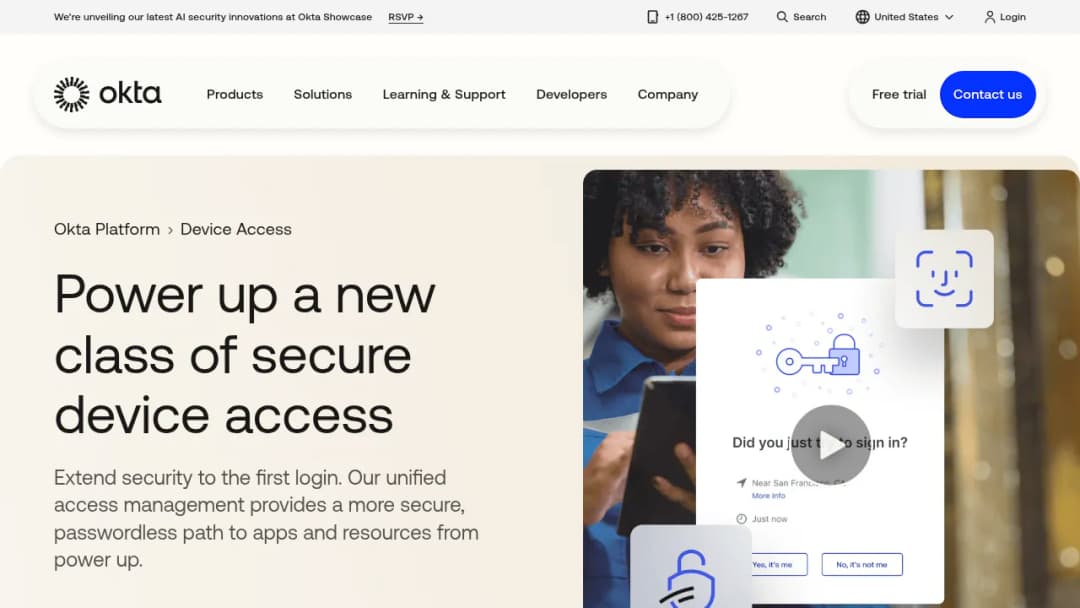 Okta Device Access screenshot