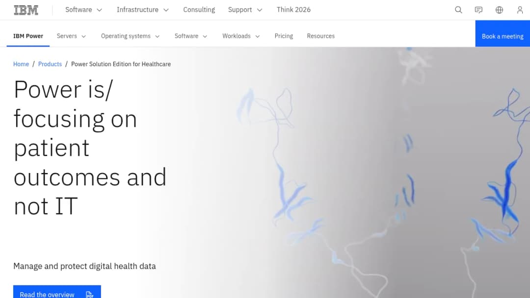 IBM Power Solution Editions for Healthcare screenshot