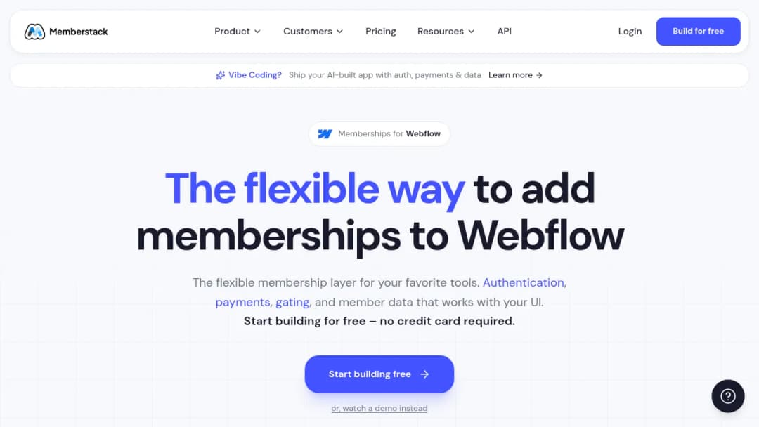 Memberstack screenshot
