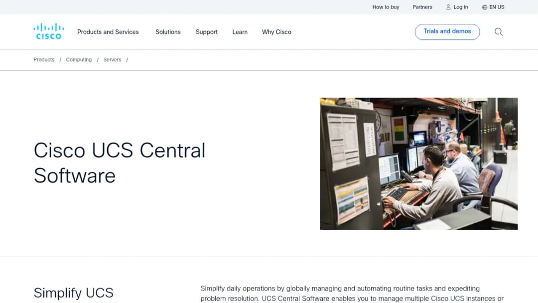 Cisco UCS Central Software screenshot