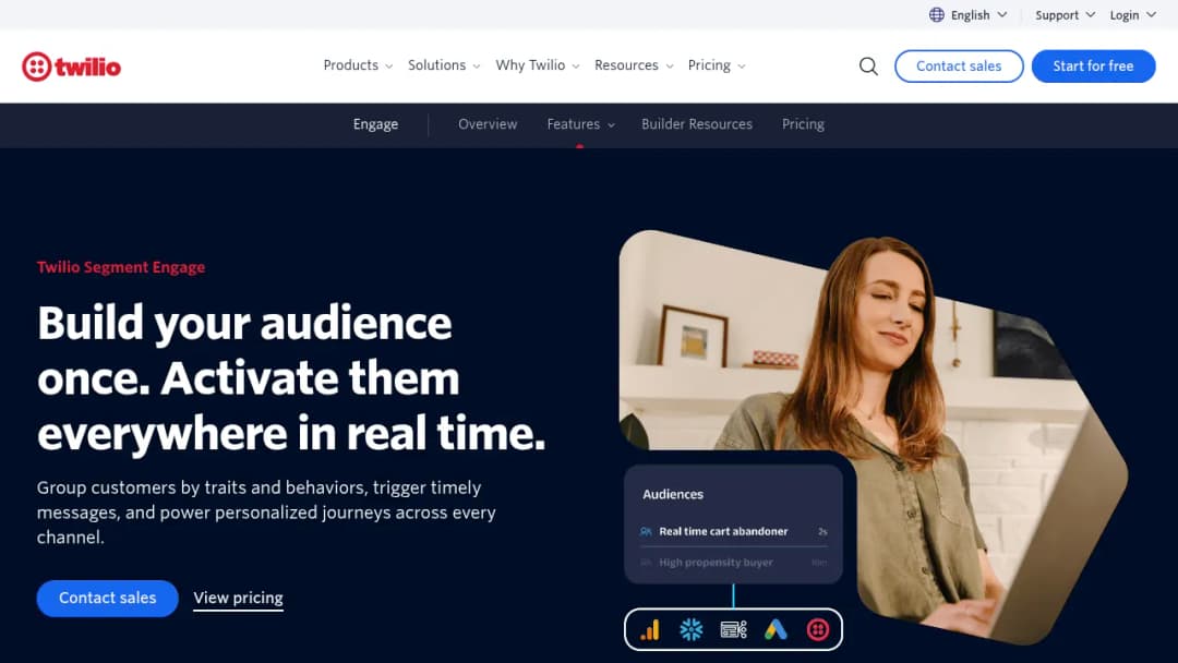 Twilio Audiences screenshot