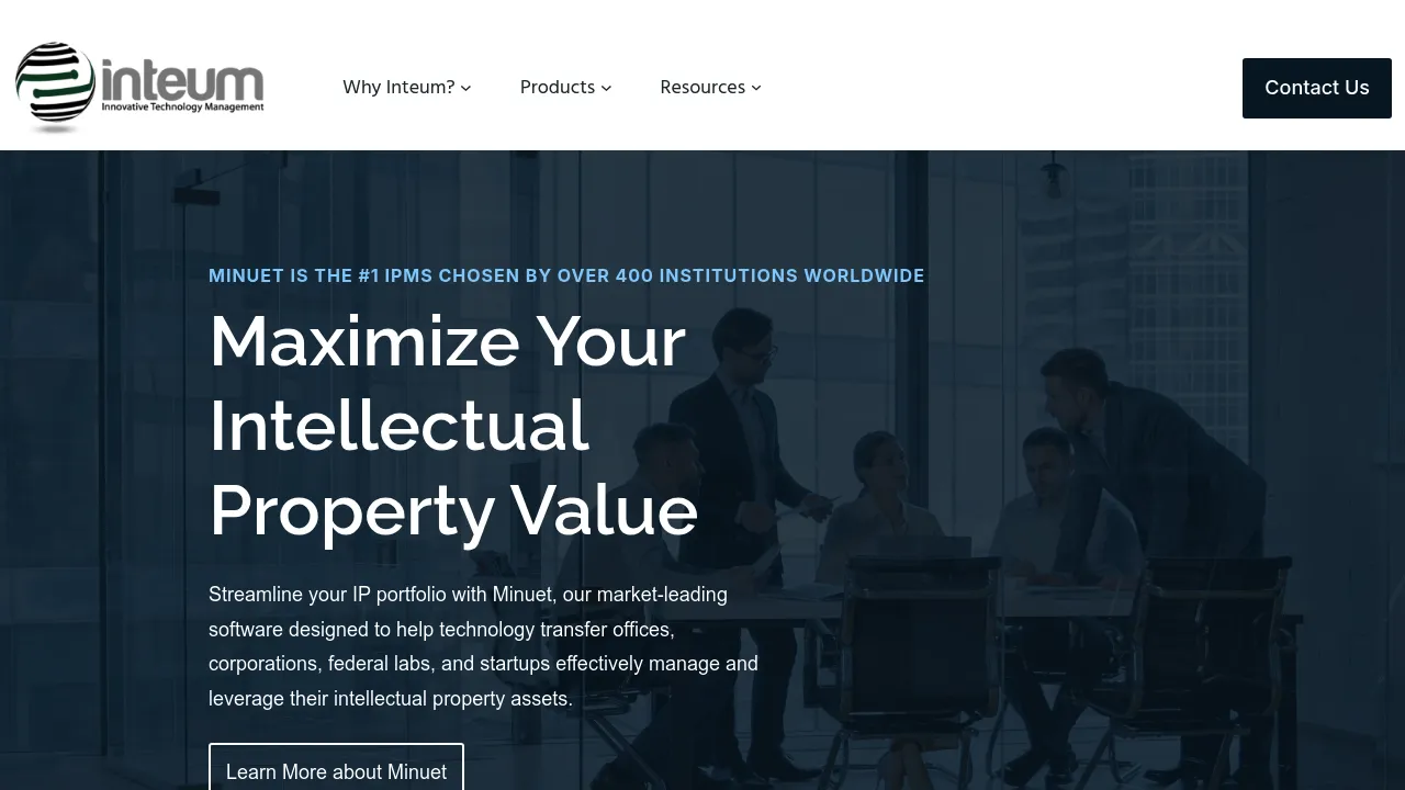 Inteum screenshot