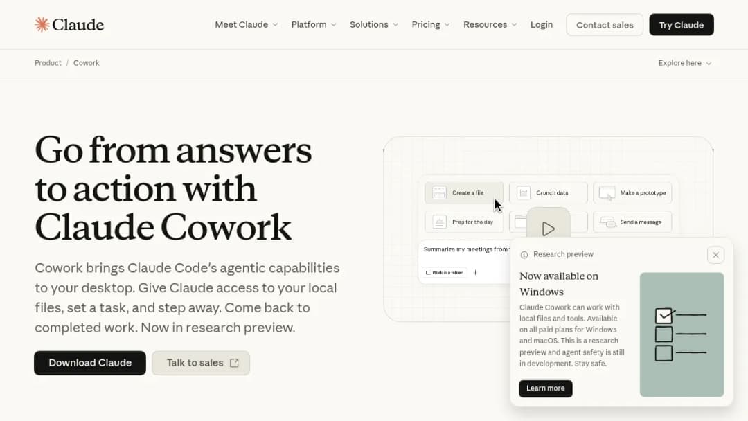 Claude Cowork screenshot