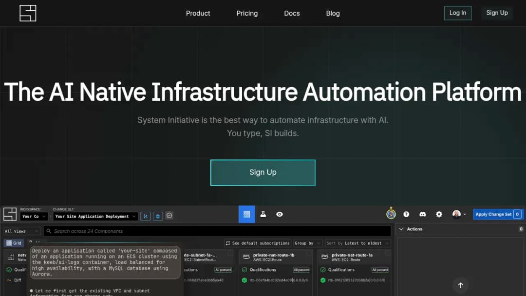 System Initiative screenshot