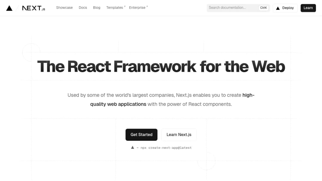 Vercel Next.js screenshot