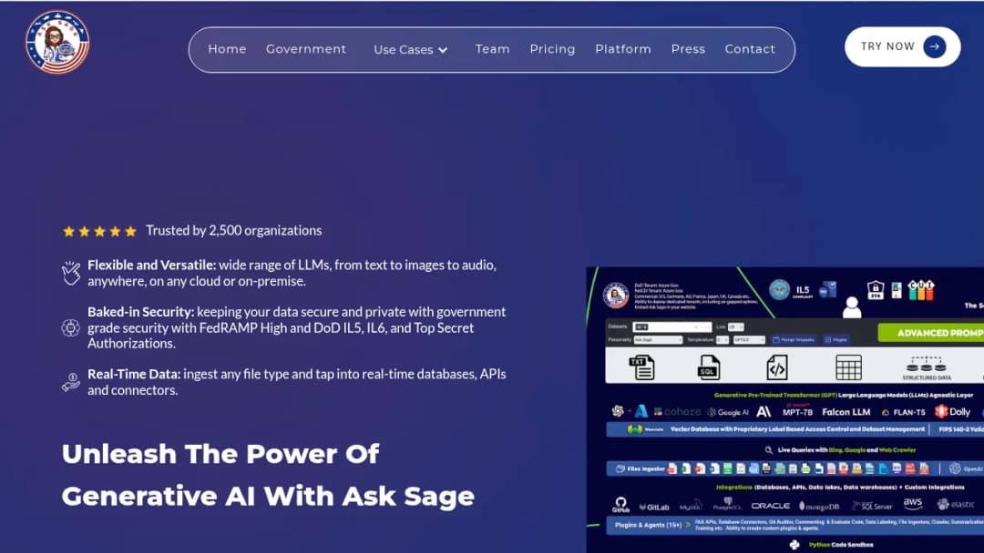 Ask Sage screenshot