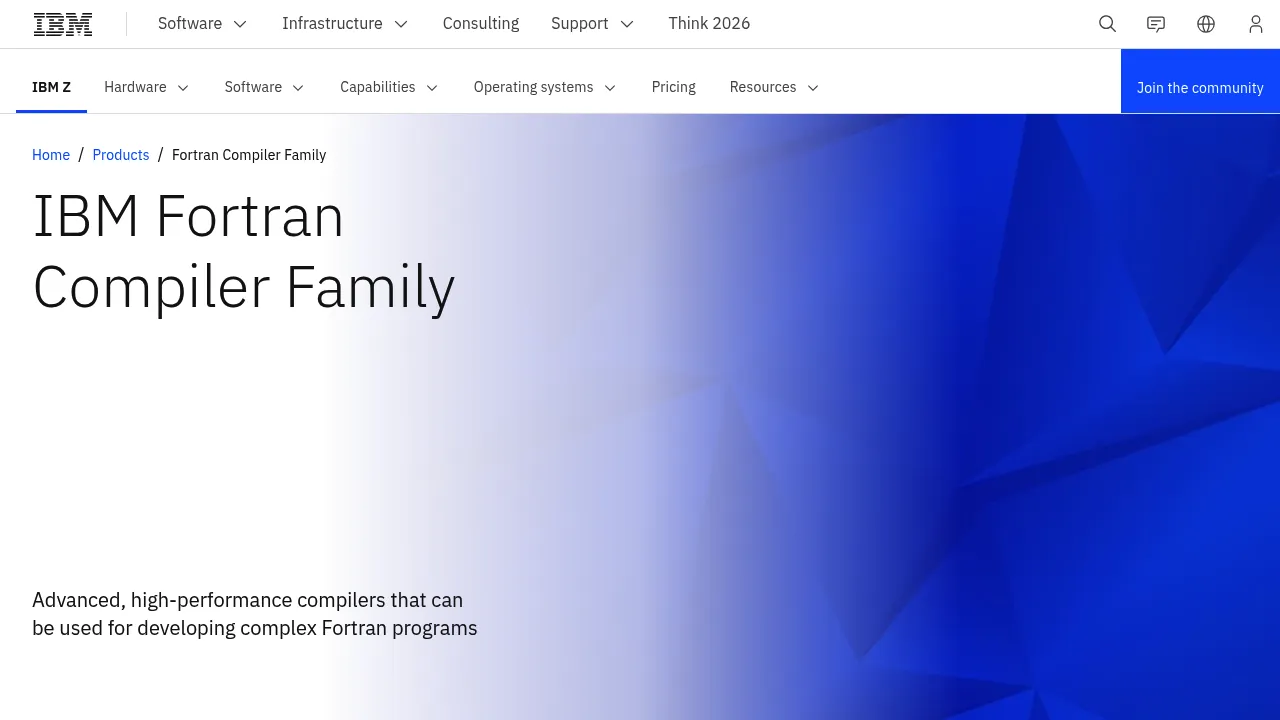 IBM Fortran Compiler Family screenshot