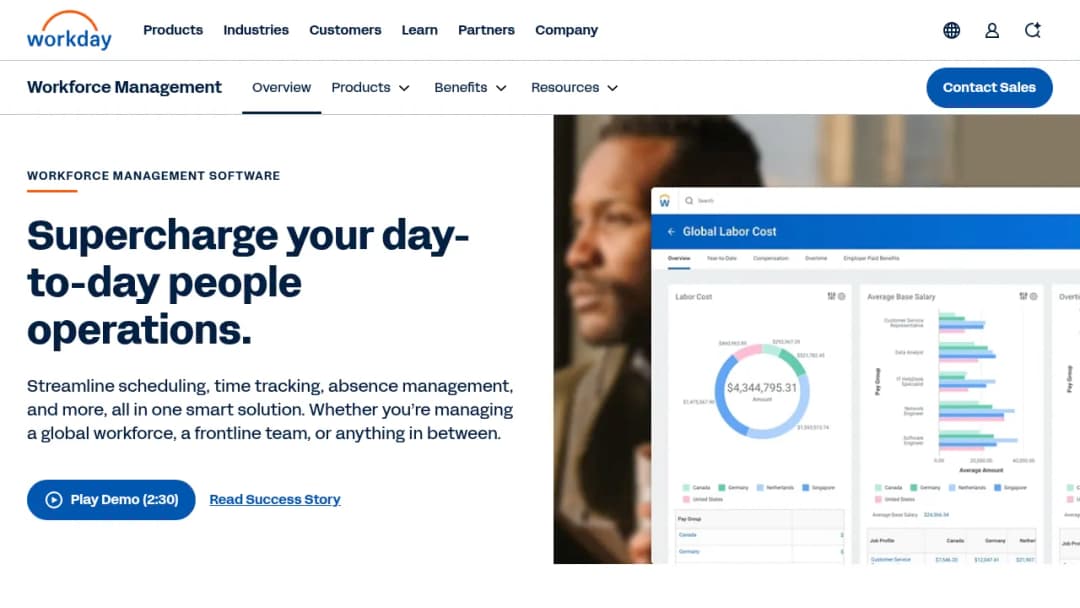 Workday Workforce Management screenshot