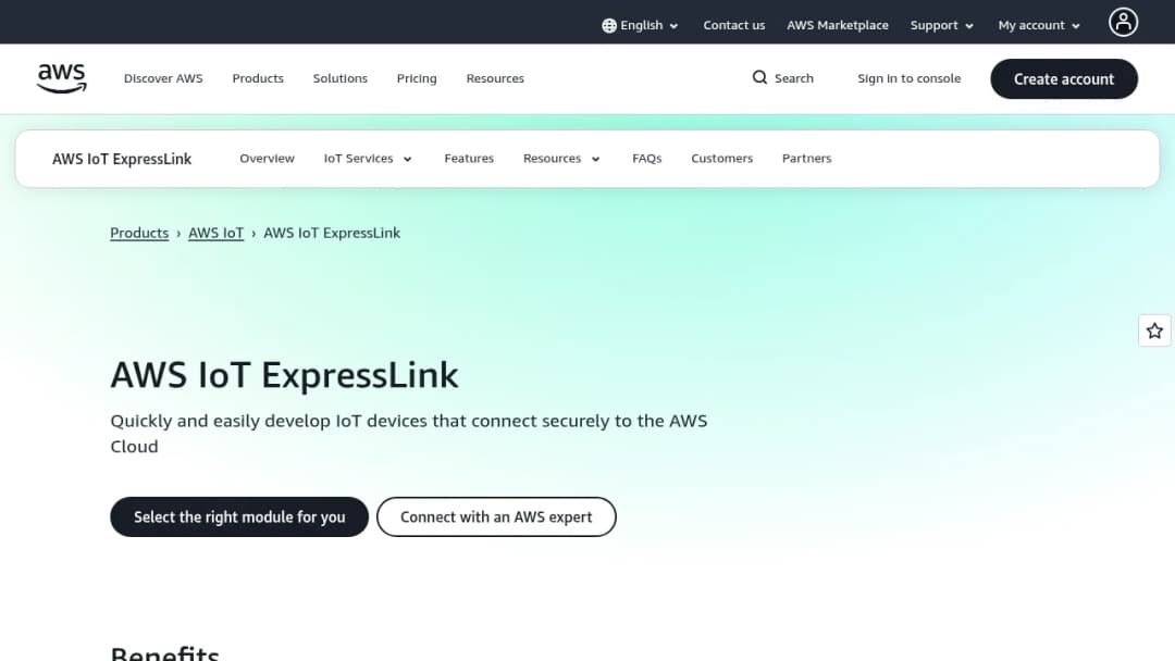 AWS IoT ExpressLink screenshot