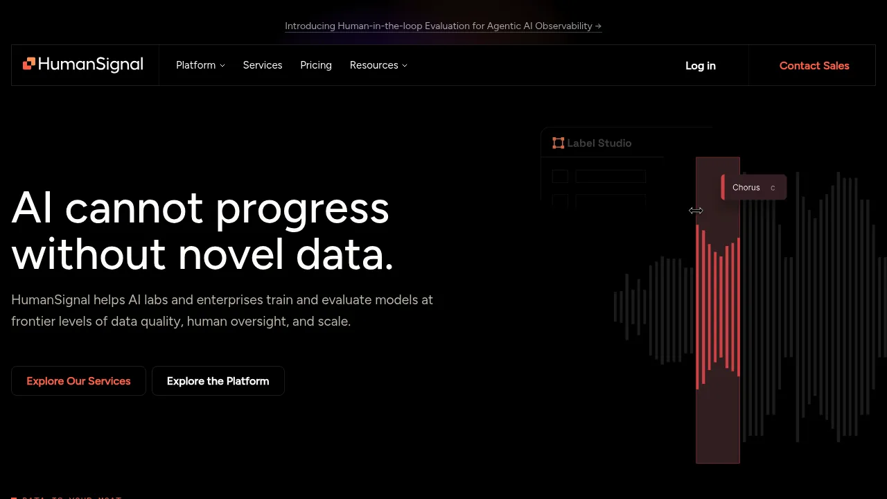 HumanSignal screenshot
