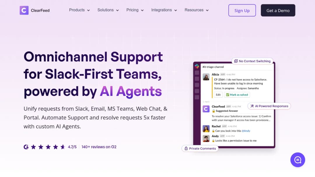 ClearFeed screenshot