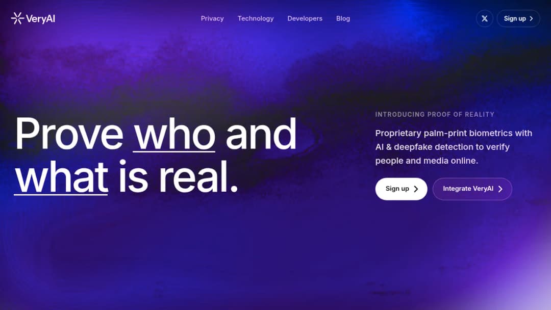 VeryAI screenshot