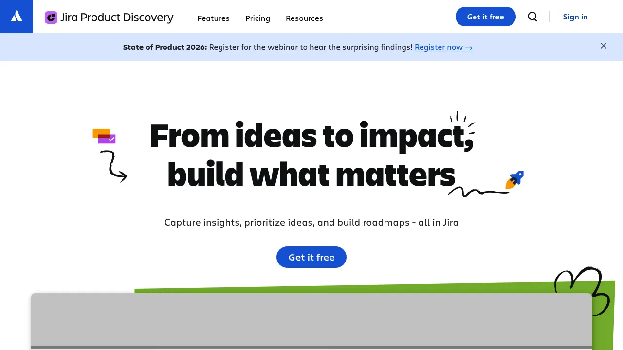 Atlassian Jira Product Discovery screenshot