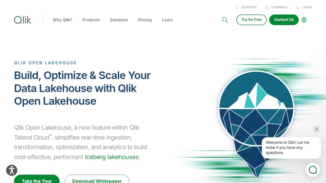 Qlik Open Lakehouse screenshot