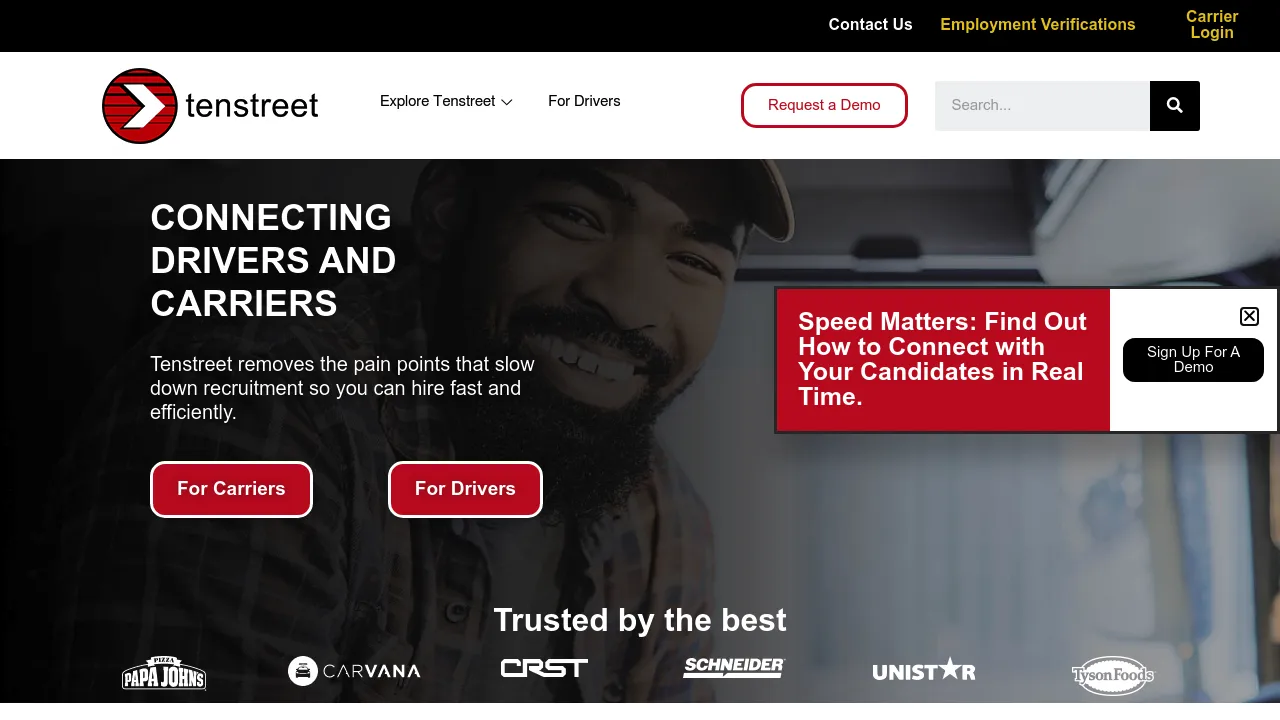 Tenstreet screenshot