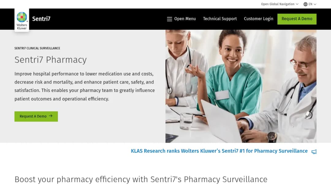 Wolters Kluwer Sentri7® Pharmacy screenshot