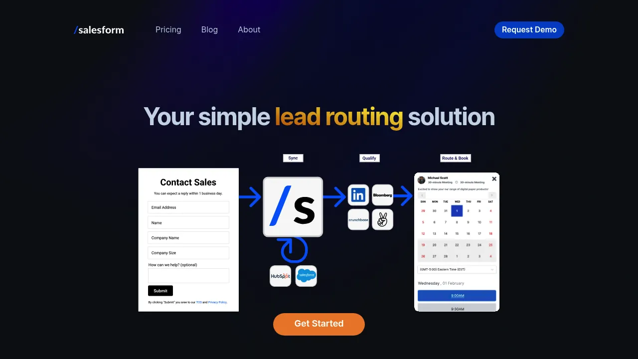 Salesform screenshot