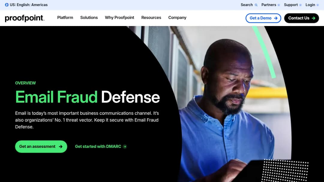 Proofpoint Email Fraud Defense screenshot