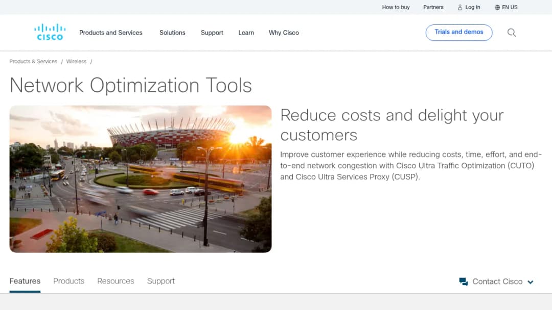 Cisco Ultra Traffic Optimization screenshot