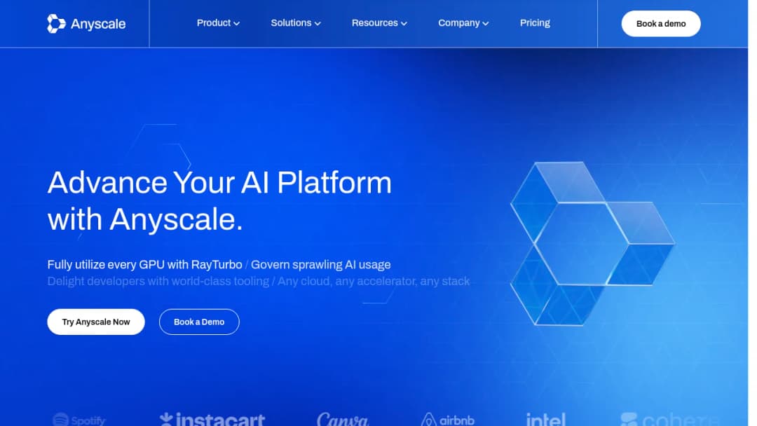 Anyscale screenshot