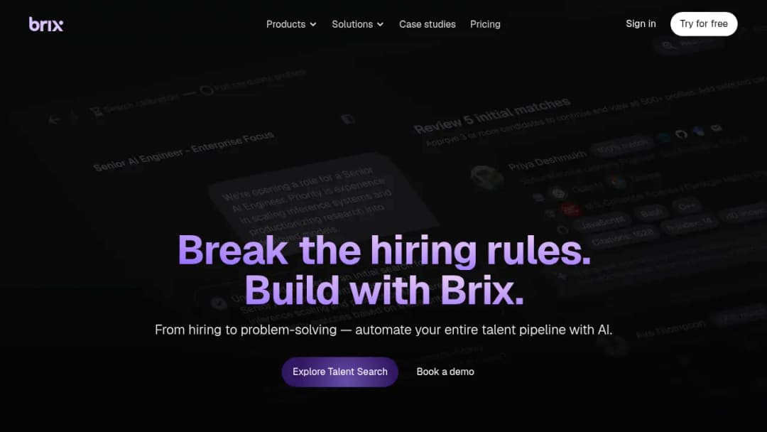 Brix screenshot