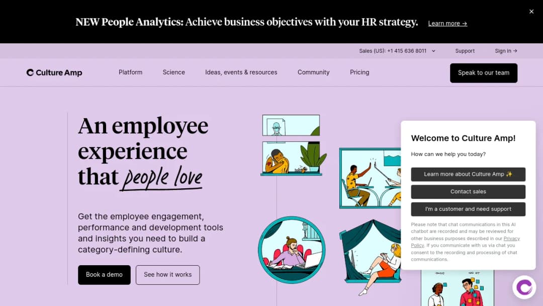 Culture Amp screenshot