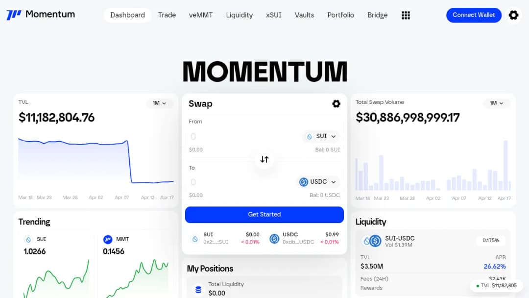 Momentum screenshot