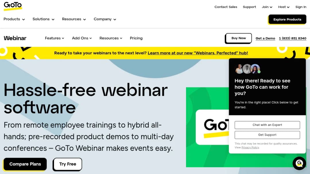 GoTo Webinar screenshot