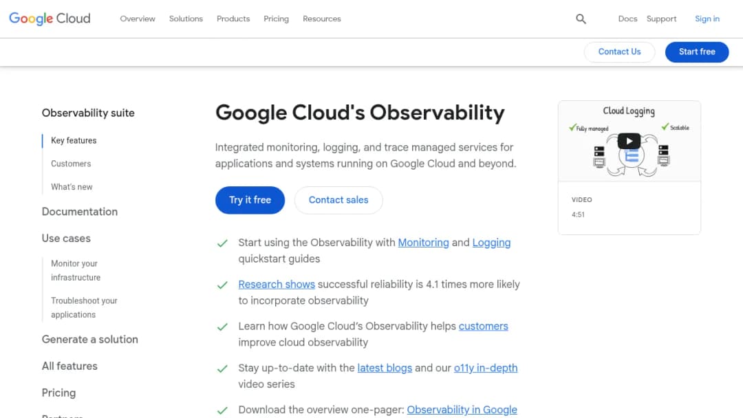 Stackdriver screenshot