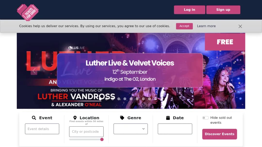 Tickets for Good screenshot