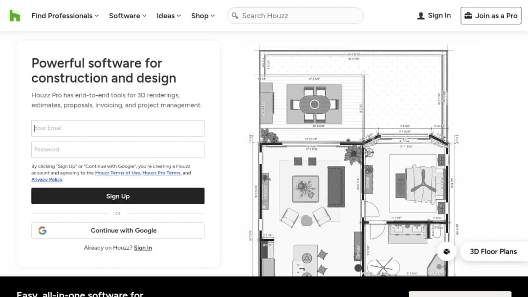 Houzz screenshot
