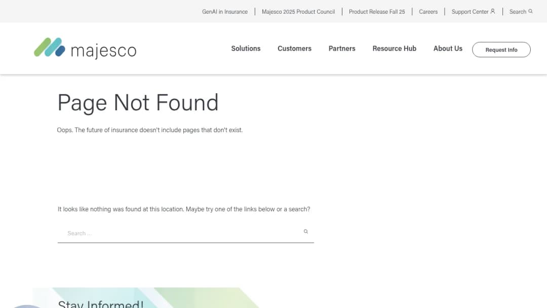 Majesco Digital Platform screenshot