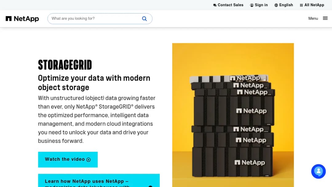 NetApp StorageGRIDAll-Flash Available screenshot