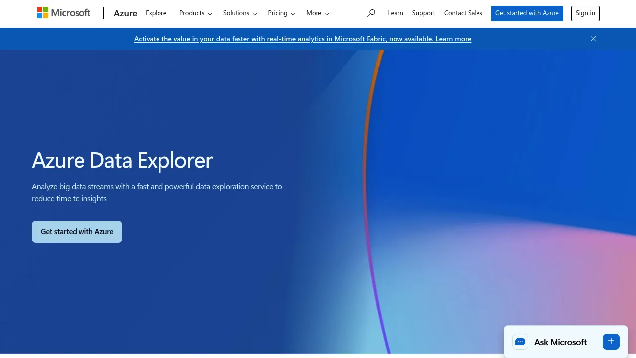 Azure Data Explorer screenshot