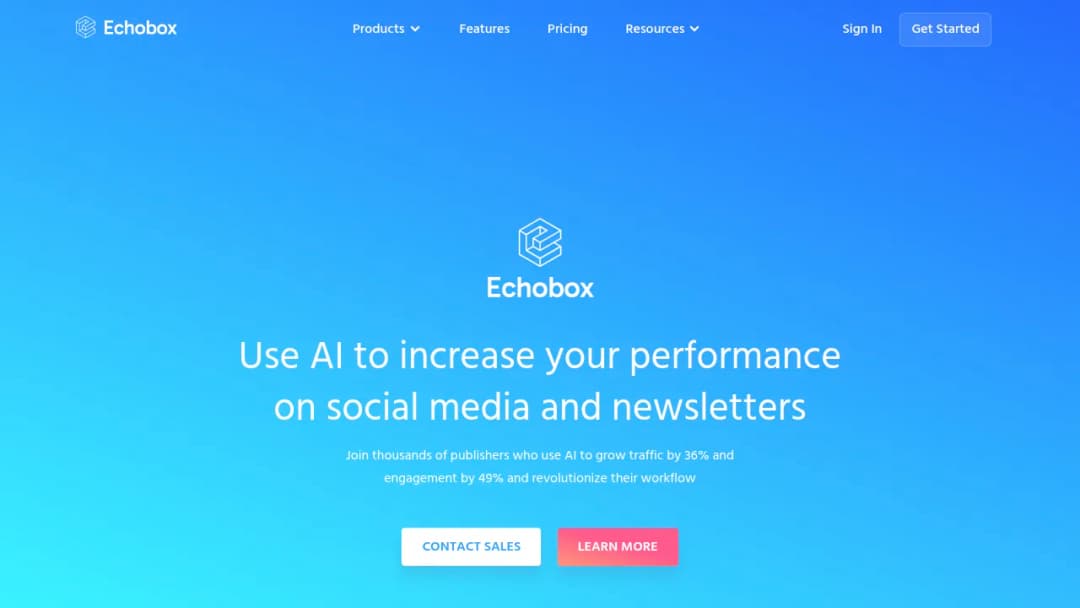 Echobox screenshot