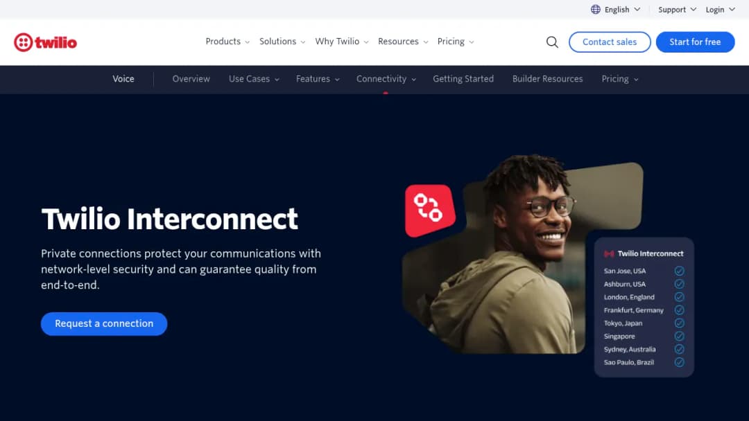 Twilio Interconnect screenshot