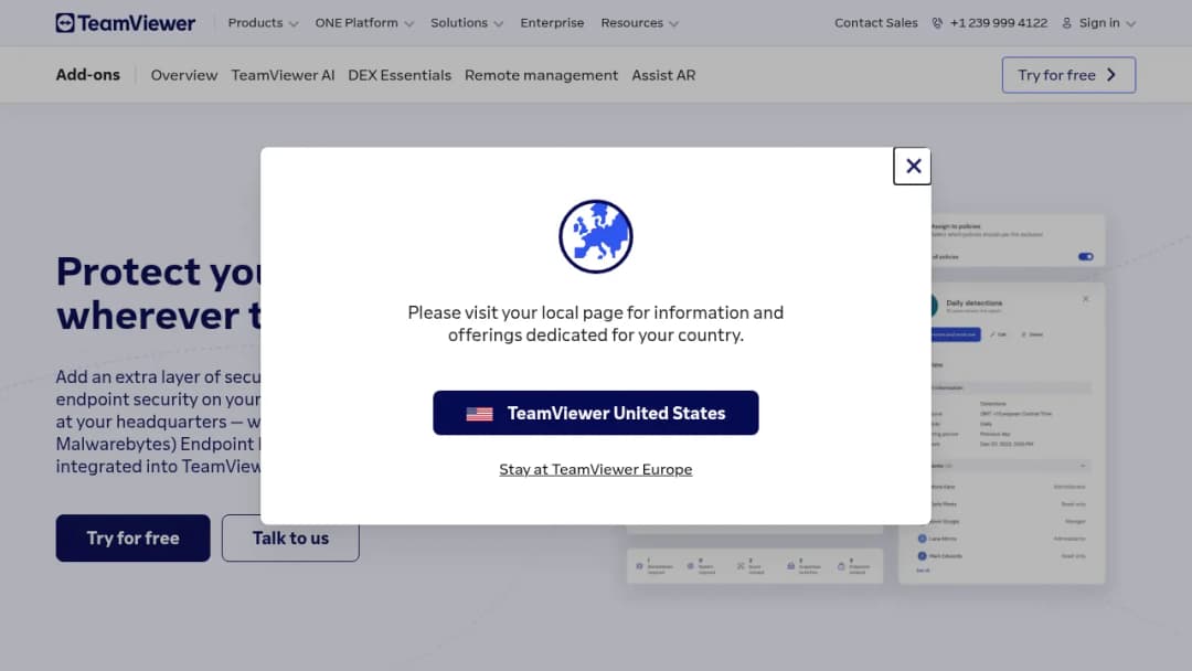 TeamViewer Endpoint Protection screenshot