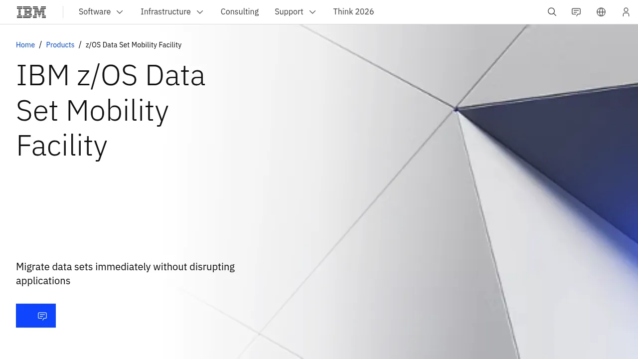 IBM Zos Data Set Mobility Facility screenshot