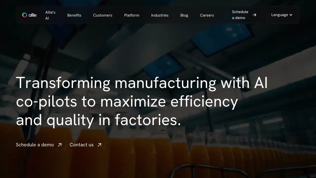 Allie - AI for Manufacturing screenshot