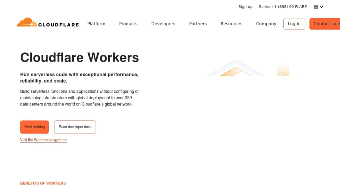 Cloudflare Workers screenshot