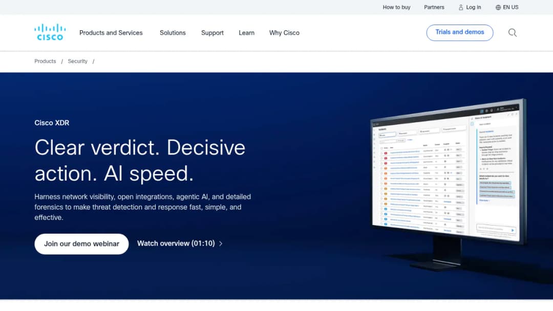 Cisco XDR screenshot
