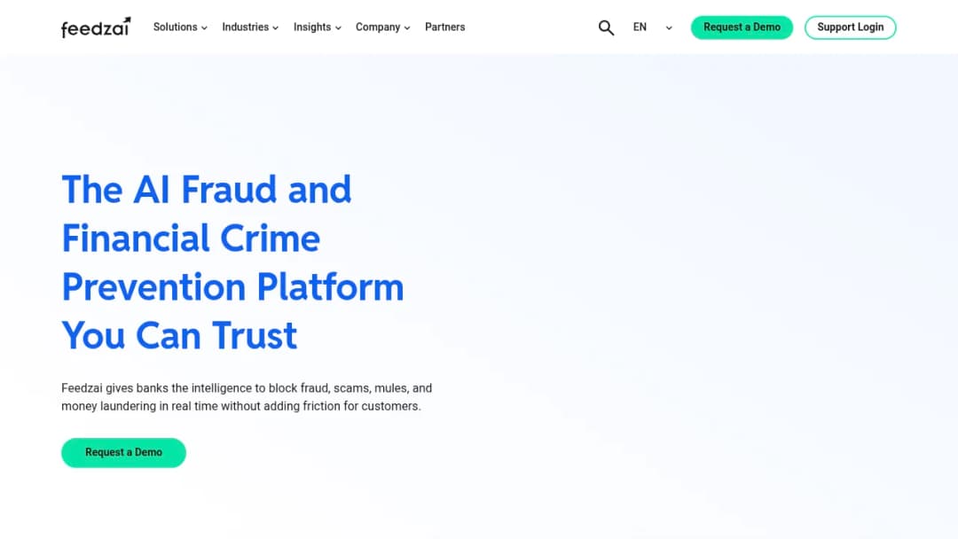 Feedzai screenshot