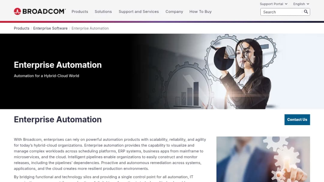 Broadcom Enterprise Automation screenshot