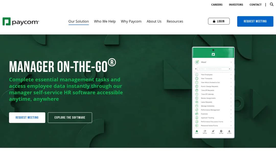 Paycom Manager on-the-Go® screenshot