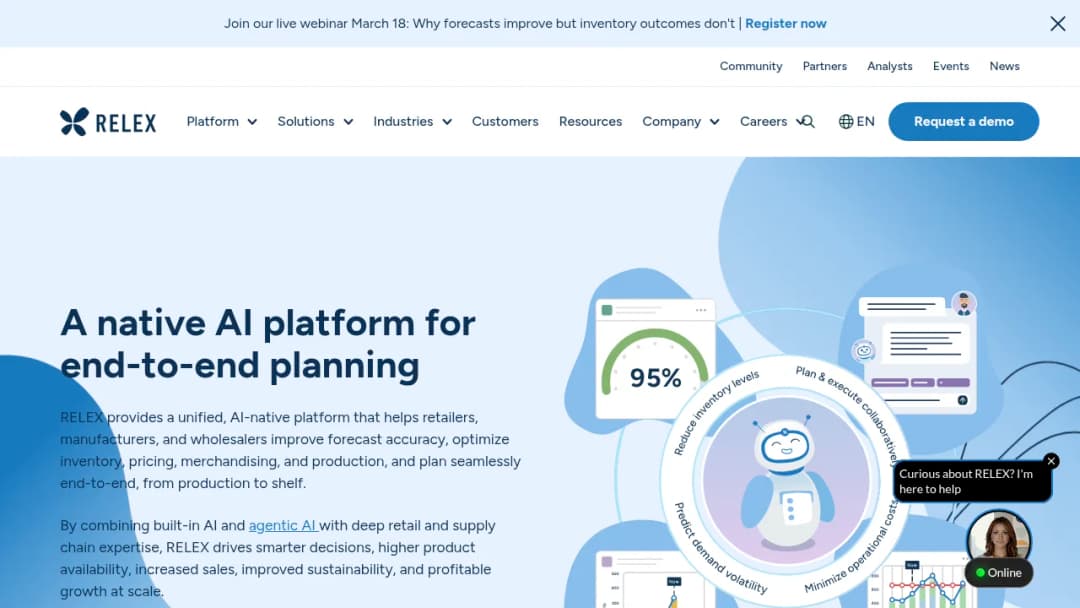 RELEX Solutions screenshot