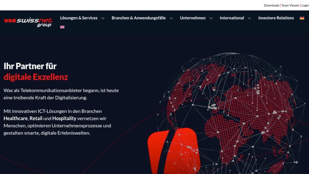 Swissnet Group screenshot