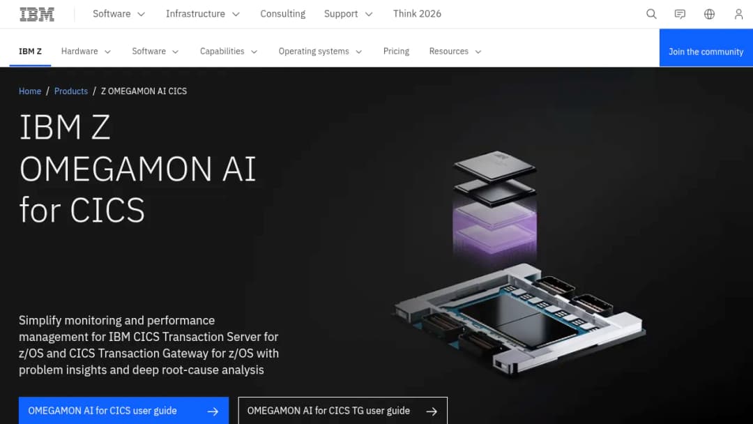 IBM Z Omegamon AI Cics screenshot