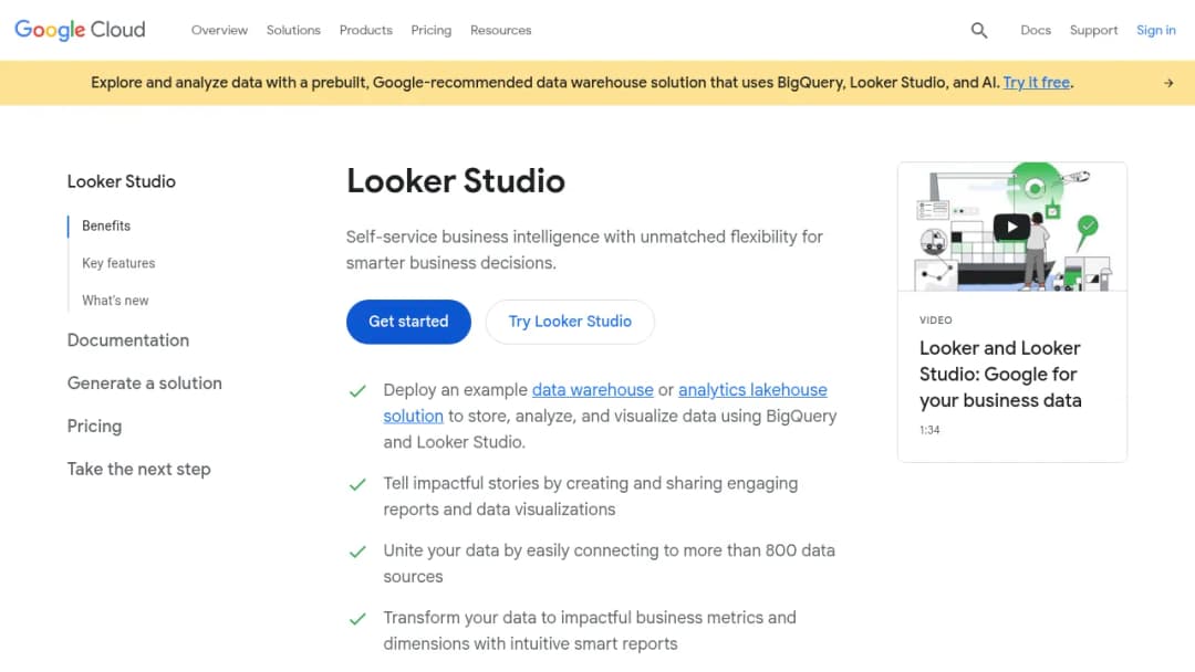 Google Looker Studio screenshot