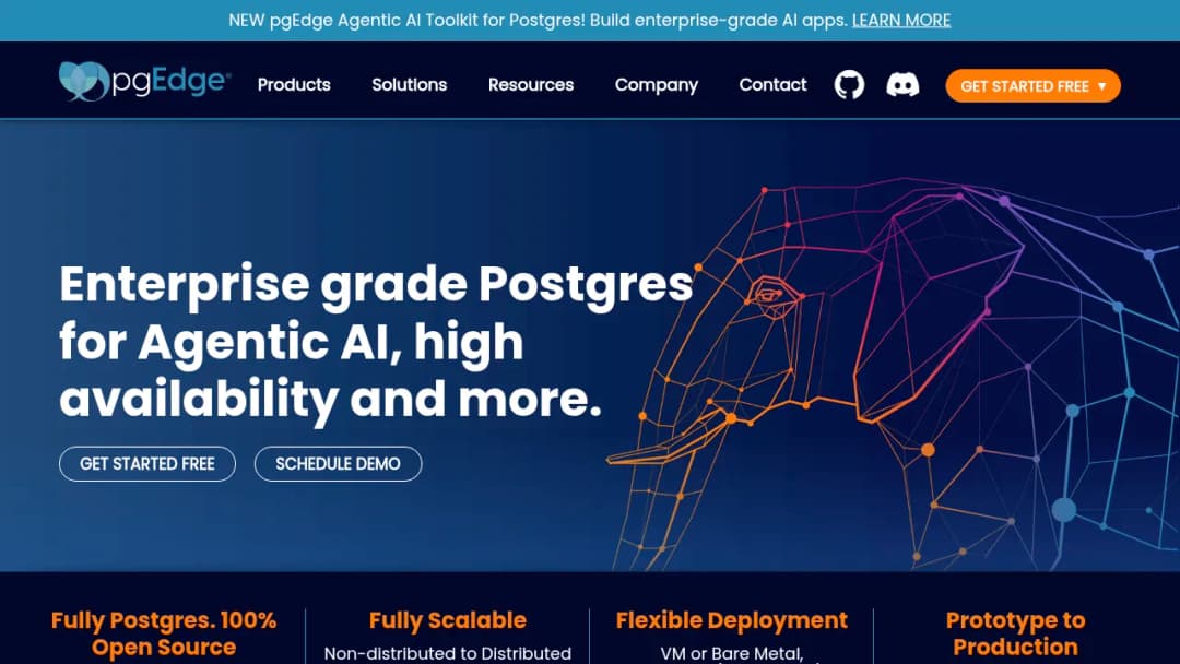 pgEdge screenshot
